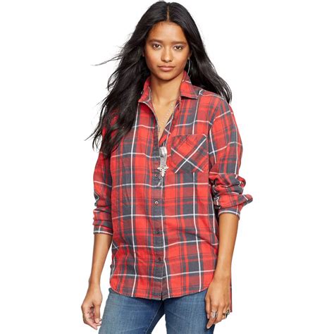 ralph lauren flannel for women.